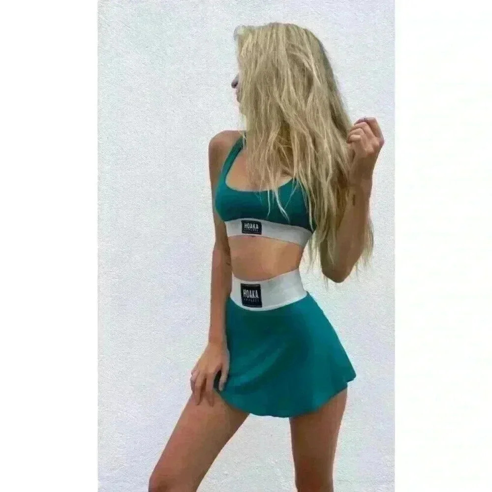 HOAKA‎ Apparel Emerald Skort Teal Womens Size XXL